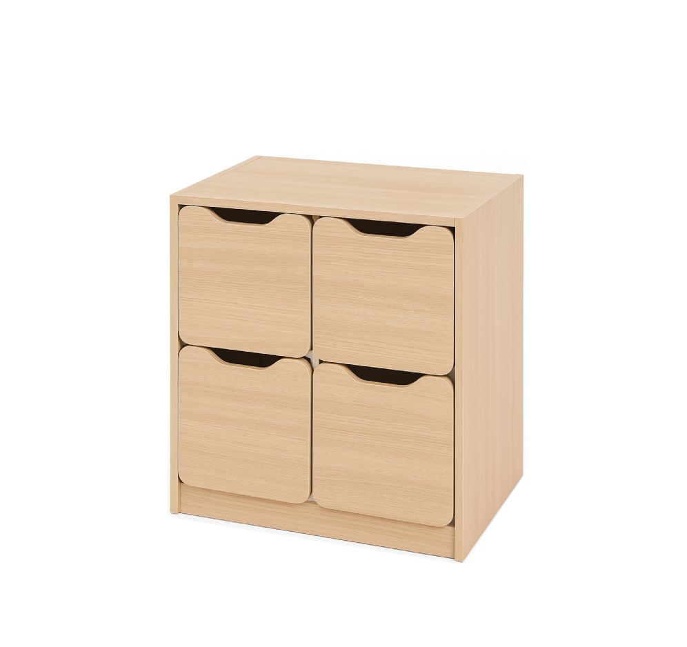 Універсальний шафа "Навчання" елемент №8, з 4-ма шухлядами, ЛЕЛЕКА, 600x410x665 мм.